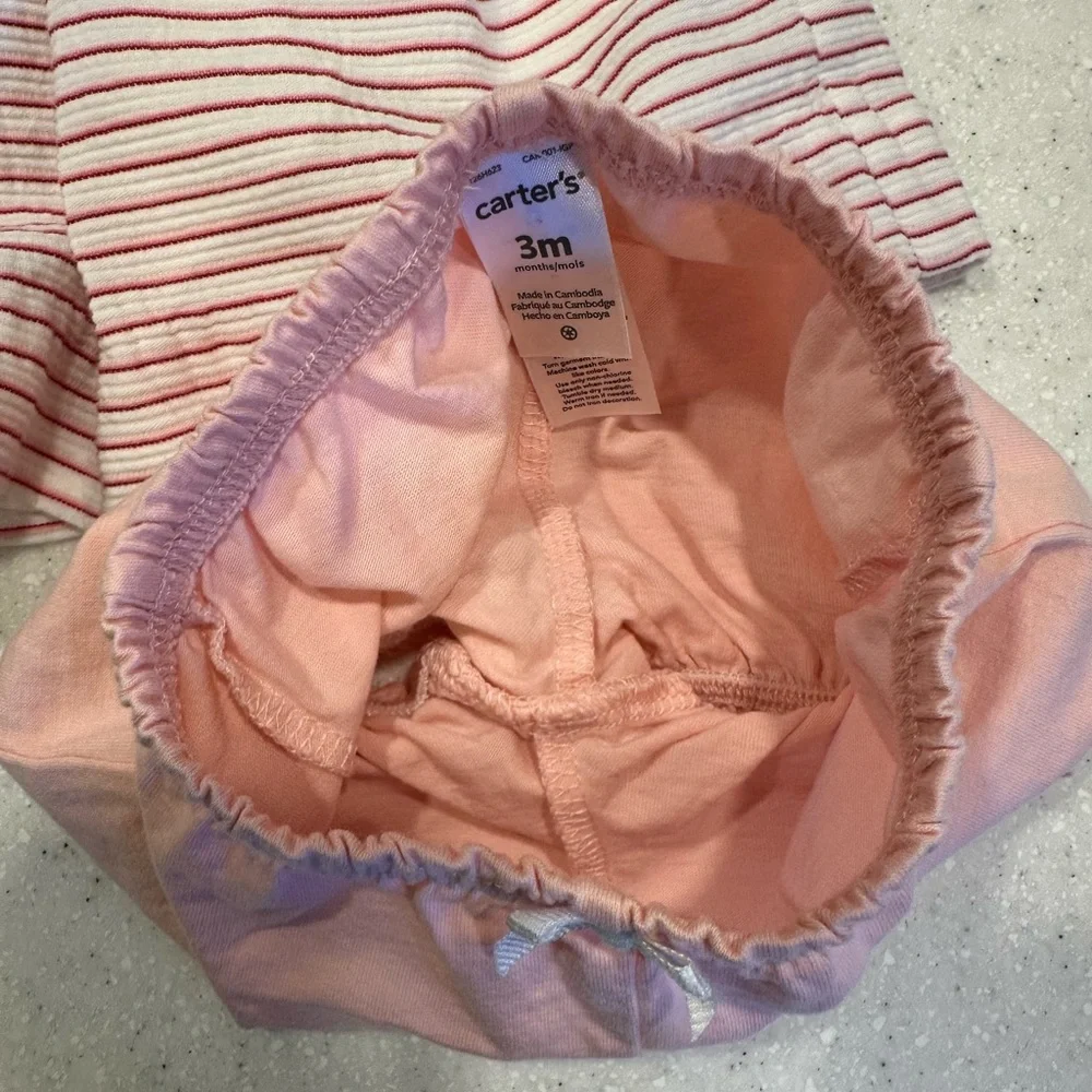 Ralph Lauren Cap Sleeved 3M Baby Girl Dress & Carter’s Bloomers! Pink & …